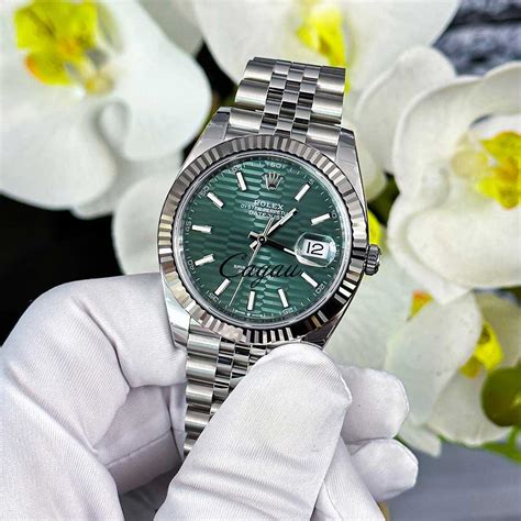 rolex green dial gold jubilee|Rolex datejust 41 jubilee gold.